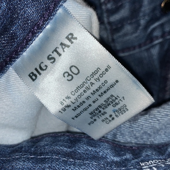 Big Star Distressed Skinny Jeans Billie Slim Slouch - Size 30 / 12 - Picture 11 of 12